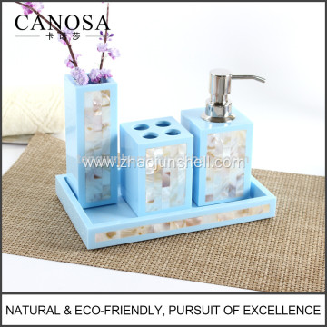 New Producuts Wholesale River Shell Bathroom Accessory Set for Hotel
